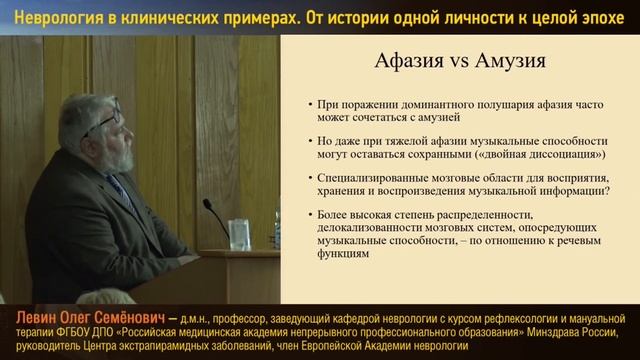 Инсульт и музыка. Левин Олег Семёнович смотреть онлайн