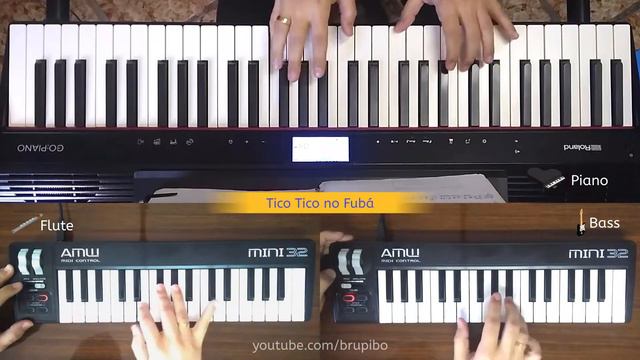 Tico Tico no Fubá - Roland GO:PIANO + Kontakt смотреть онлайн