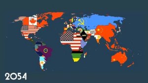 Evolution of the World (2022-2100) Future Map flag
