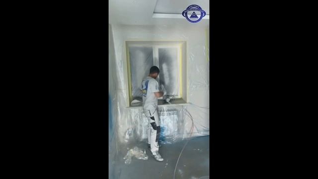 Покраска трудных мест потолка в 2 уровня смотреть онлайн