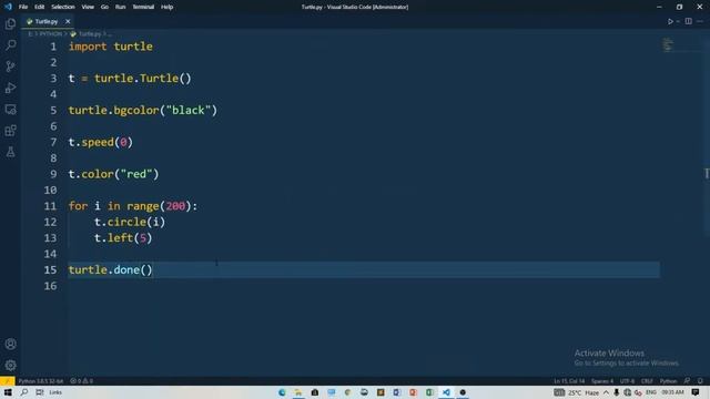 PYTHON TURTLE смотреть онлайн