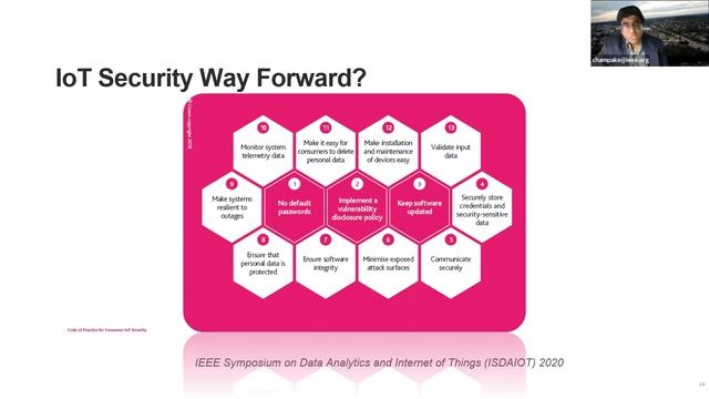 Security and networking in IoT systems | Dr Champ Mendis | 7 Oct 2020 | ISDAIOT 2020 смотреть онлайн