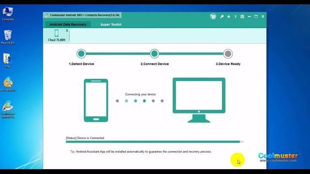 Coolmuster Android SMS+Contacts Recovery User Guide смотреть онлайн