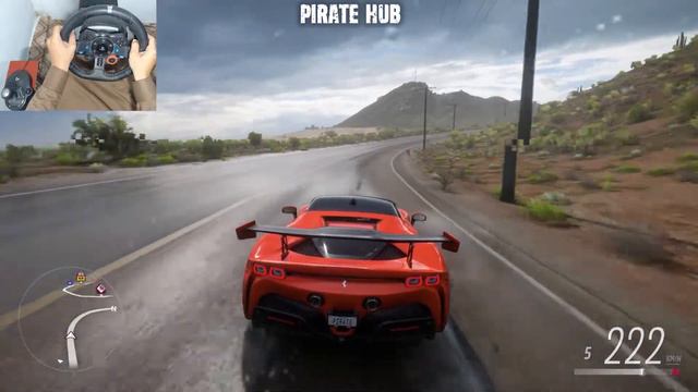 1400HP Ferrari SF90 Stradale | Forza Horizon 5 | Steering Wheel Gameplay смотреть онлайн