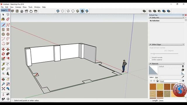 IMPORT AUTOCAD DWG FILES TO SKETCHUP CREATE 3D MODEL || SKETCHUP PRO смотреть онлайн
