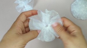 Бантики из органзы 4 см.