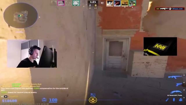 НОВЫЙ КАПИТАН КОМАНДЫ НАВИ! - БИТ РАЗНОСИТ НУБОВ НА ФЕЙСИТЕ В КС2 - CS2! B1T NAVI COUNTER STRIKE 2!