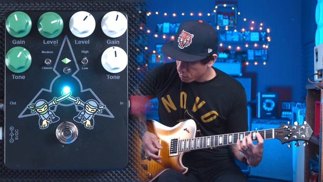 Dueling Ninjas dual overdrive pedal смотреть онлайн