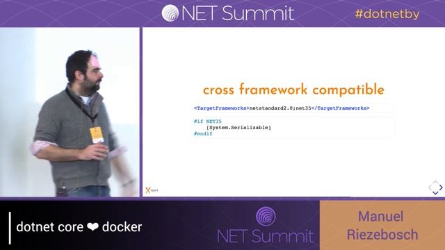 Manuel Riezebosch - dotnet core ❤ docker смотреть онлайн