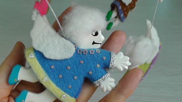 Подвесные рождественские ангелочки. Как сделать ангела своими руками смотреть онлайн