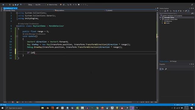 Unity 3D RayCast Collisions (In 2 Minutes!!) смотреть онлайн