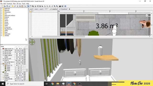 Sweet Home 3D | Import 3D obj from Windows 3D Library смотреть онлайн