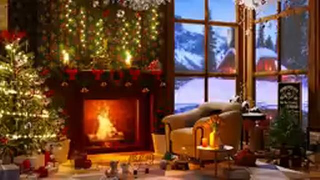 Relaxing Christmas Carol Music - Fireplace Sounds ? Relax Jazz, Sleep Music, Calming Piano Music смотреть онлайн
