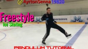 Pendulum tutorial Freestyle ice skating Маятник обучающее видео Фристайл на коньках