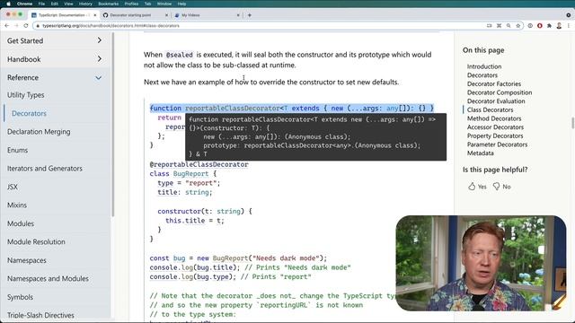 No BS TS 34 - Typescript Decorators смотреть онлайн