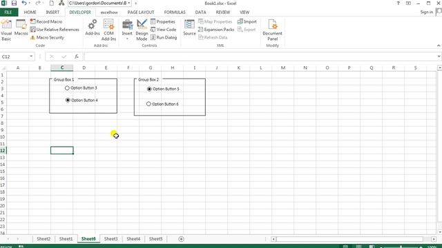 How to Group Option buttons in Excel смотреть онлайн