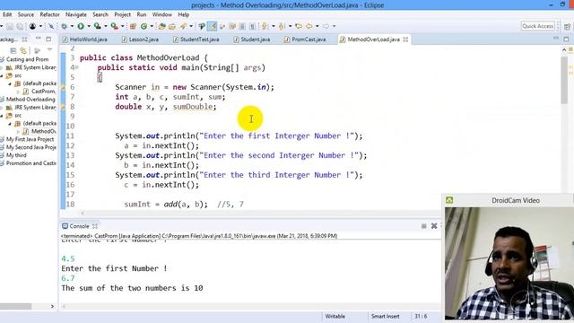 Lecture 36: Java Programming Tutorial Method Overloading in Amharic | በአማርኛ смотреть онлайн