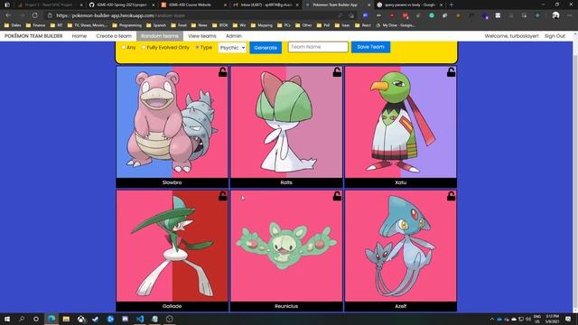 Pokemon Team Builder React App смотреть онлайн