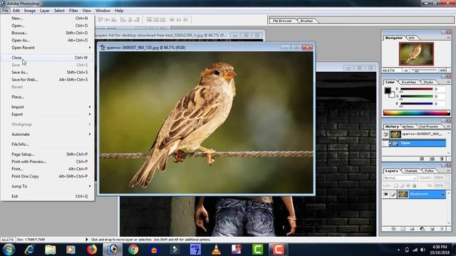 Photoshop 7 0: Tutorial in Telugu File menu | part 3 (2019) смотреть онлайн