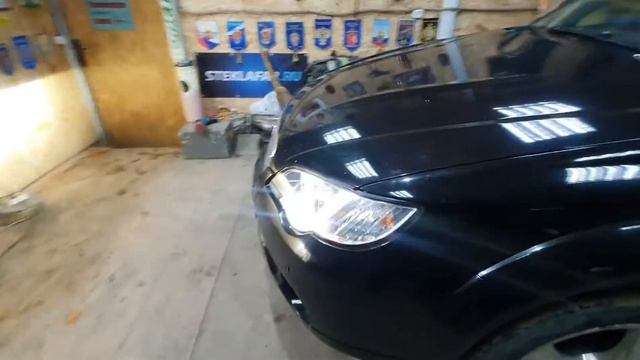 Subaru Outback. Замена штатных ксеноновых линз на бидиодные A3 max. Альтернатива ксенону. смотреть онлайн