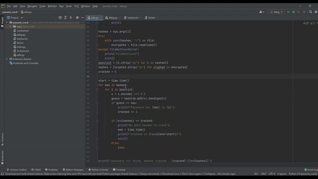 BRUTEFORCING HASHES WITH PYTHON смотреть онлайн