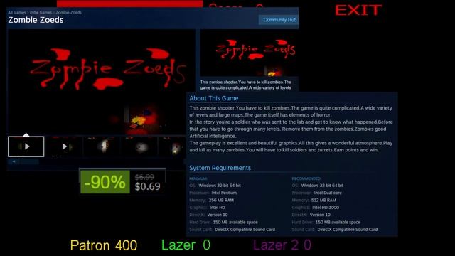 Zombie Zoeds - The Ultimate Zombie Survival Shooter смотреть онлайн