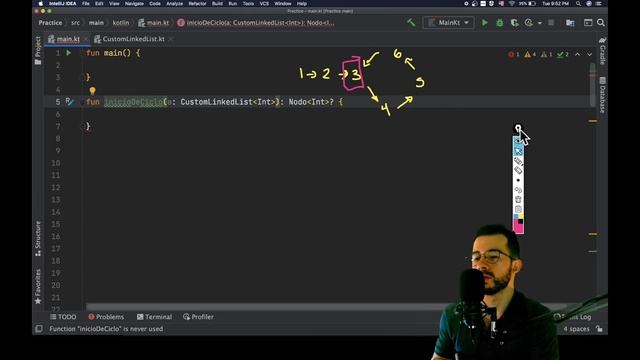 Detección de ciclo en LinkedList (Lista Enlazada) parte 1 смотреть онлайн