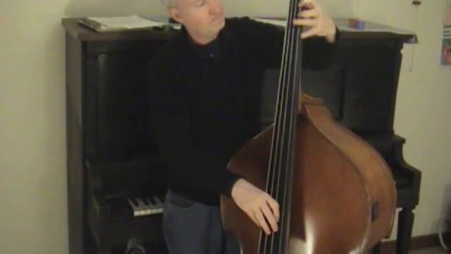 Beginner Double or Acoustic Bass Tips Lesson 1 left hand & find the notes with the bow смотреть онлайн