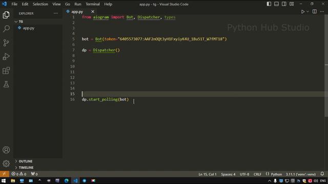Телеграм бот на python с aiogram 3 | Курс создания telegram бота с нуля [1 часть] смотреть онлайн
