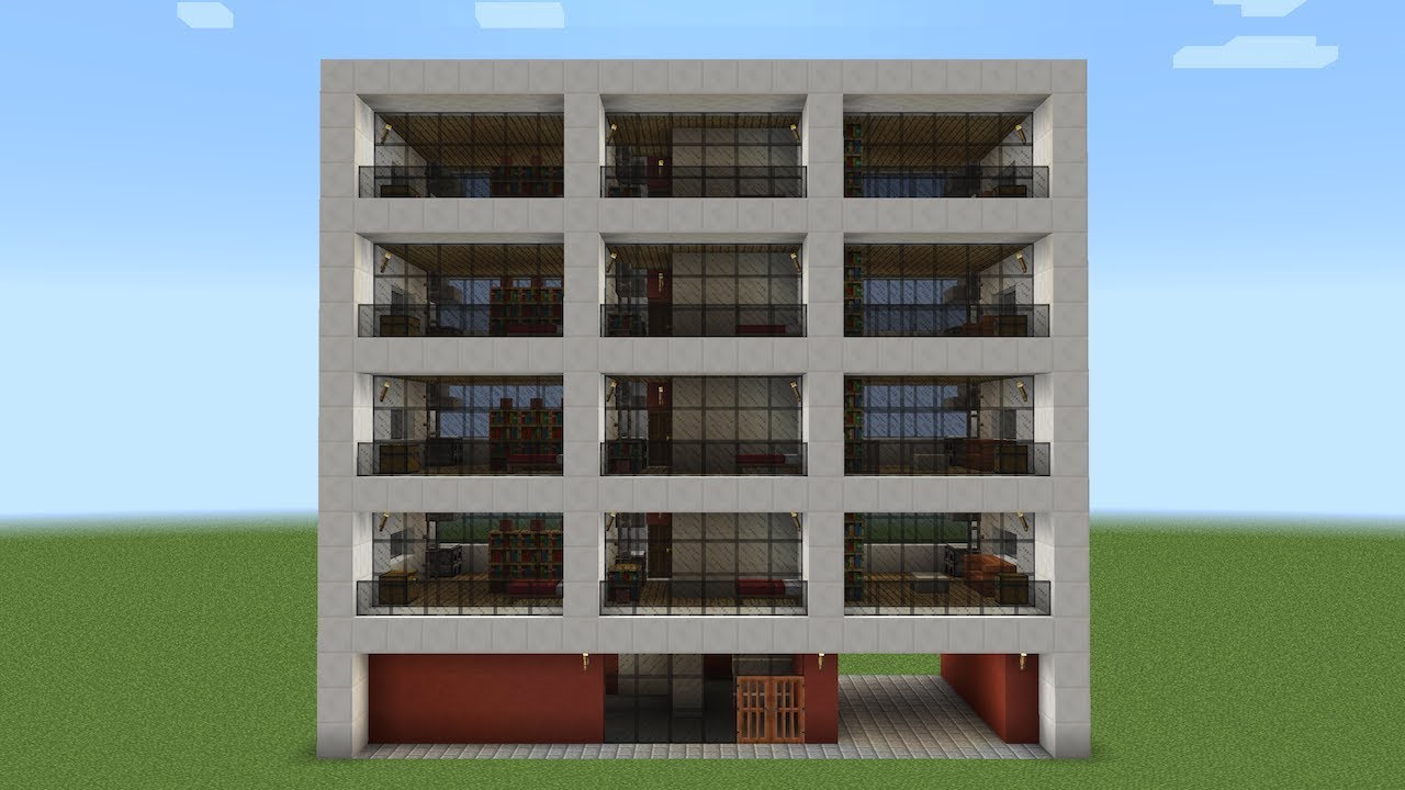 Майнкрафт - Как построить многоквартирный дом. Minecraft смотреть онлайн