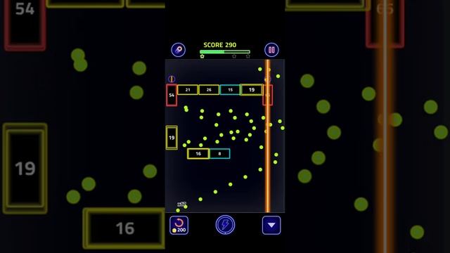 Brick Breaker Glow Leval -54 смотреть онлайн