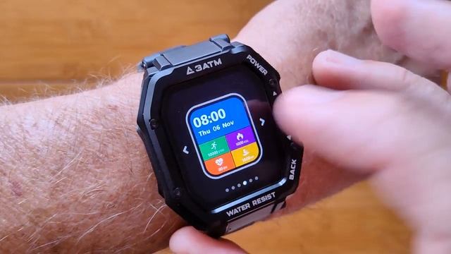 KOSPET ROCK 3ATM Waterproof Swimming Health/Fitness Rugged Smartwatch: Unboxing and 1st Look смотреть онлайн