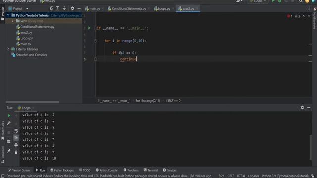 Python Tutorial | Lecture 7 | Break Continue Pass in python || Tech Mitrama смотреть онлайн