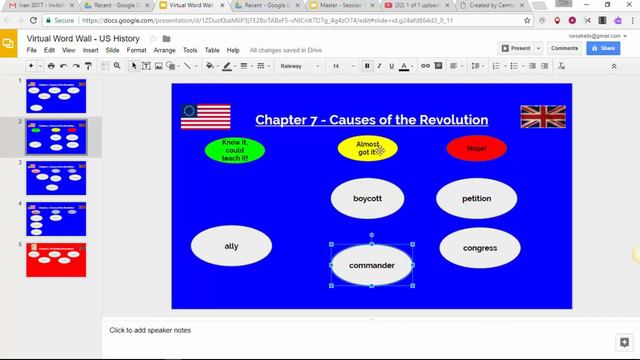 Virtual Word Wall Using Google Slides смотреть онлайн