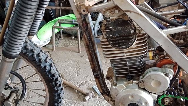 chassis re enforcement klx 140L #youtube #motorcycle #motocross #trending #viral #kawasaki смотреть онлайн