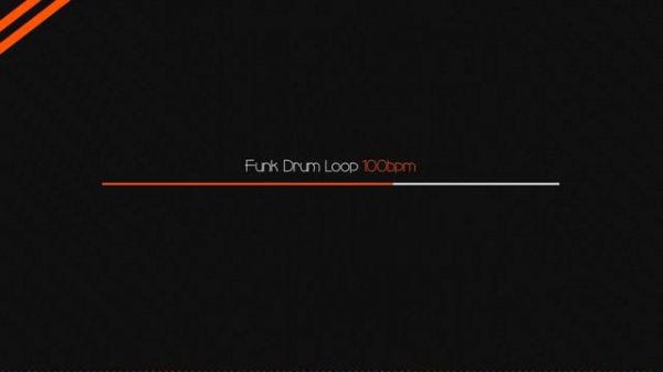 FUNK Drum Loop Practice Tool 100bpm Drum Track