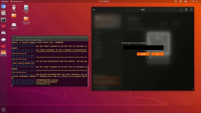 Linux Monero GUI wallet tutorial with full node (Advanced Mode) смотреть онлайн