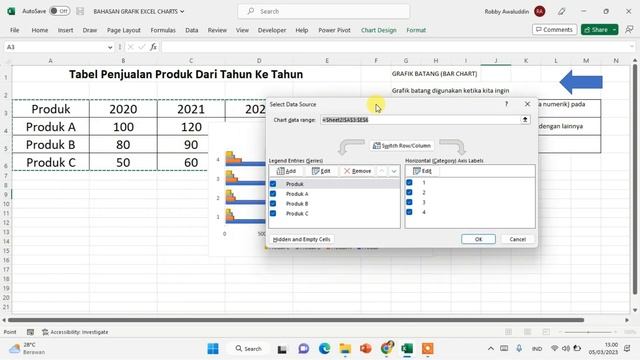 Cara Membuat Grafik di Excel - Bahas 4 Jenis Chart смотреть онлайн