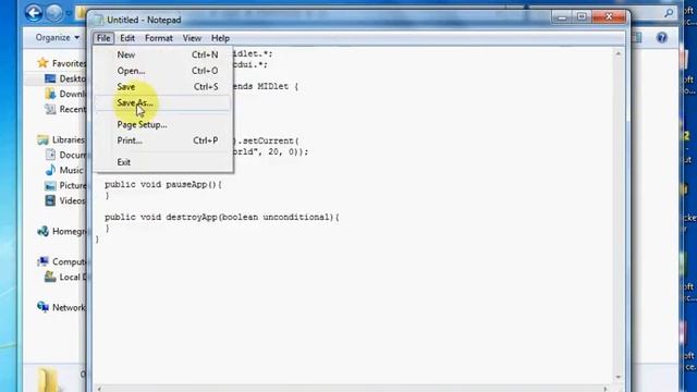 Java ME - HelloWorld смотреть онлайн