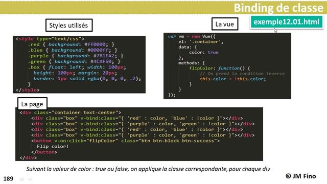 VueJS 12.01 Binding de classe et style смотреть онлайн