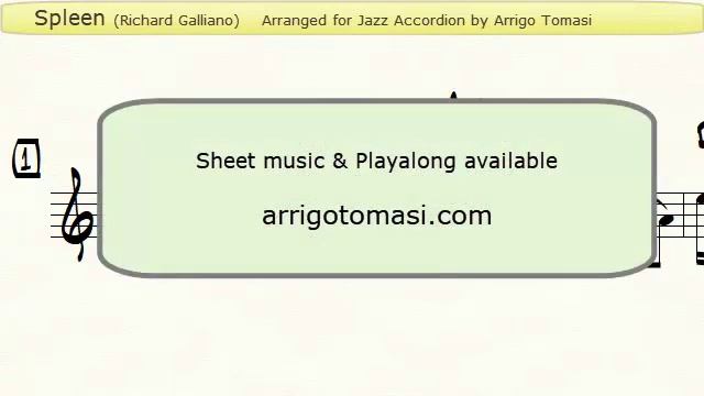 Spleen (Richard Galliano) - Accordion Sheet music смотреть онлайн