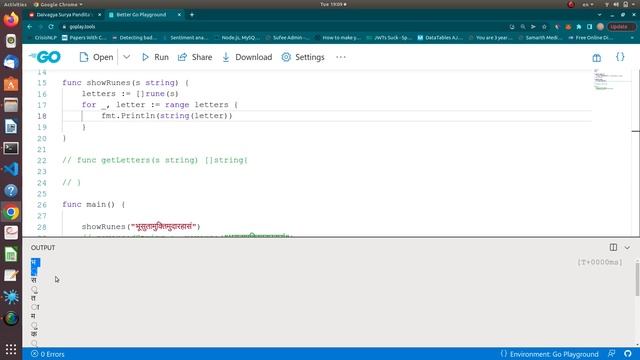 Sanskrit String Reversal using go programming language смотреть онлайн