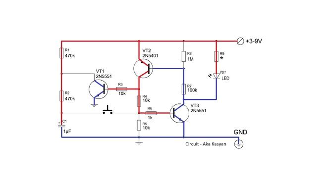 Включение/выключение одной кнопкой! ПРОСТЕЙШАЯ СХЕМА.