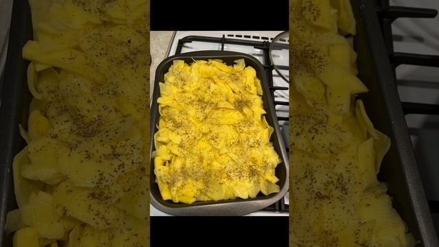Картофель запечённый с мясом и сыром в духовке смотреть онлайн