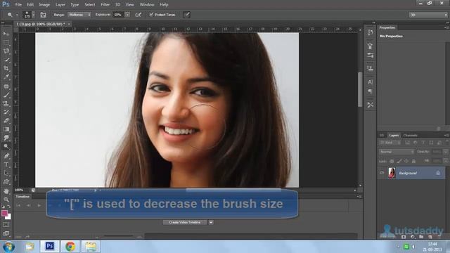 Photoshop Tutorial : Dodge Tool and Burn Tool in Photoshop CS6 смотреть онлайн