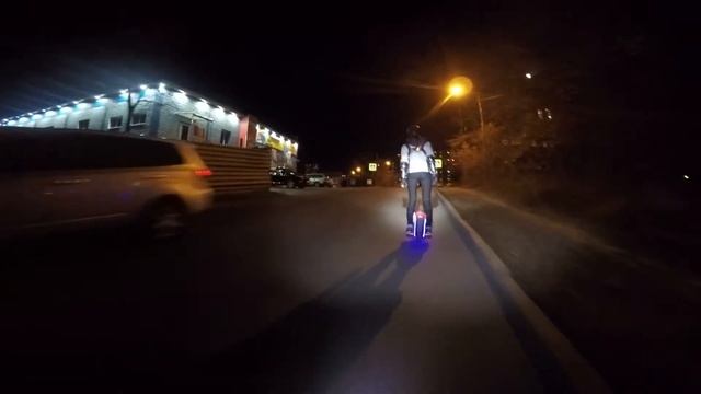 Vladivostok. Night. Monocycle. GotWay MSuper V3 S+, 1600 Wh смотреть онлайн