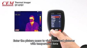 CEM DT-870Y  IR80X80 Thermal Imager