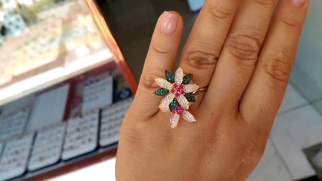 Необычные украшения из серебра. Кольцо цветок смотреть онлайн
