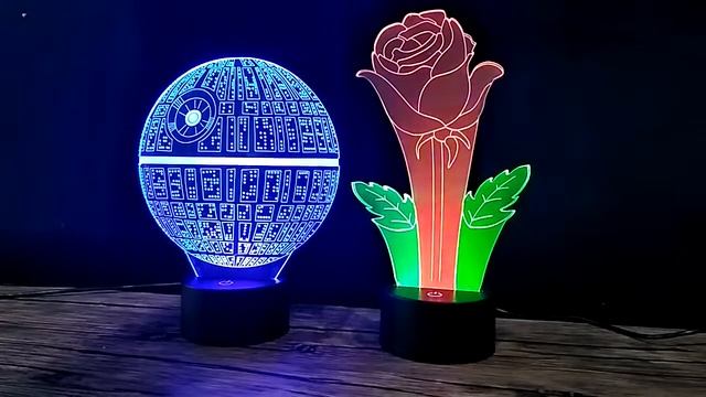 Простой 3D светильник VS 3D светильник NEW STYLE смотреть онлайн