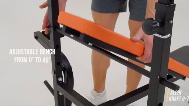Скамья под штангу ALPIN KRAFT G-7 смотреть онлайн